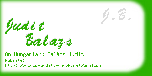 judit balazs business card