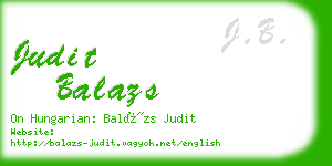 judit balazs business card